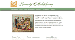 Desktop Screenshot of manuscriptcookbookssurvey.com